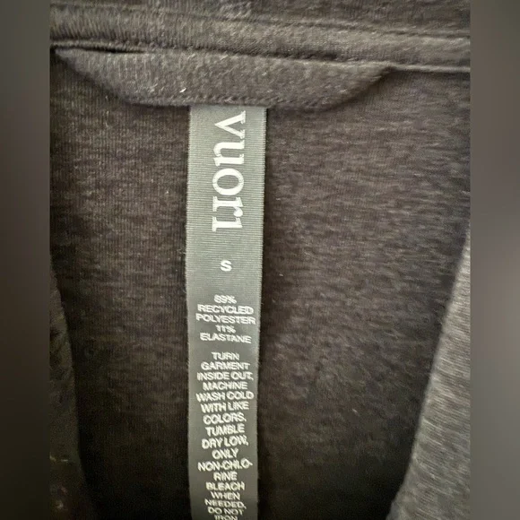 Vuori Halo Essential Hoodie in black heather size small - Picture 8 of 8